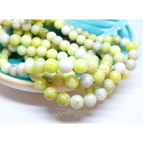 Perles Rondes 8mm Jaspe Citron
