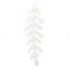 Estampes - pendentif filigrane Feuille 16 par 51mm - métal finition Argenté