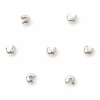 Caches Perles à Écraser 5mm métal finition Argent Vif