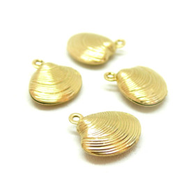 Pendentifs Coquillage 13 mm – Acier Inox 304 – Doré