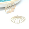 Pendentifs Coquillage 26mm en Laiton finition Doré 18KT