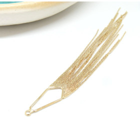 Pendentif Passementière 125mm en Laiton finition Doré 18KT