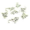 Salamandres 22 par 12mm métal finition Argent Antique