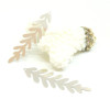 Estampes - pendentif filigrane Feuille 16 par 51mm - métal finition Argenté