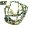 Perles Rondelles Heishi 4.5 par 2.5 mm Agate Indienne