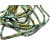 Perles Tube fin 14 mm Turquoise Africaine