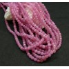 Perles rondes Agate Facettées 3 mm Rose Coloris 34