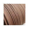 cordon en suédine marron 3mm aspect daim qualité