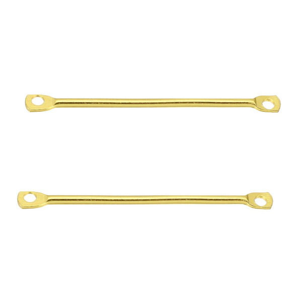 Connecteurs Tige cylindrique fine 25mm en Acier Inoxydable 304 Placage Doré