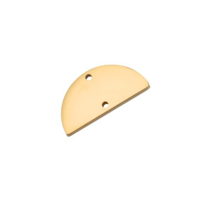 Connecteur Demi Cercle 20mm Acier Inoxydable 304 finition Doré