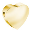 Perle intercalaire Cœur 10mm Acier Inoxydable 304 placage Doré