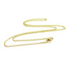 Sautoir, collier matinée 51 cm maille forçat fine 2.5mm en Acier Inoxydable 304 coloris Doré