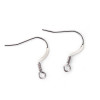 Boucles d'oreille crochets 20mm ACIER INOXYDABLE 304 finition argenté