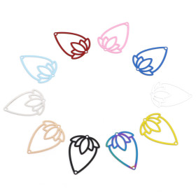 Estampes, connecteurs  Fraise 31mm, métal coloris Doré