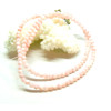 Perles nacre forme ronde 3mm coloris Rose