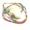 Perles nacre forme ronde 3mm coloris Multicolores