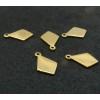 Pendentifs- Géométrique - Losange - 13.5 mm - Doré en Acier Inoxydable 304 - pour bijoux raffinés