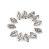 Perles Intercalaires Feuilles 9 x 6 mm – Métal Couleur Argent Antique
