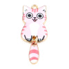 Pendentifs breloques Chat  Emaillé 39 mm métal Doré