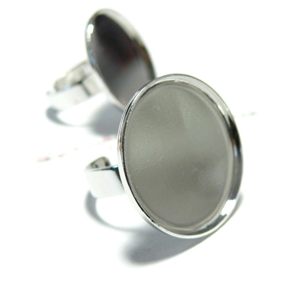Supports de bague Qualité Supérieure Laiton couleur Argent Platine 25mm