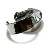 Bracelet Jonc Manchette pour cordon plat 22mm couleur Gun Metal