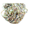 Perles Rondelles Verre Facettée 3 par 2mm Multicolores Pastel