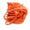 Perles Rondelles Verre Facettée 3 par 2mm Orange Corail