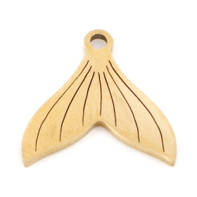 Pendentif Sirène 14mm en Acier Inoxydable finition 18KT