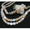 Perles intercalaire forme Marguerite 8mm en Nacre naturelle