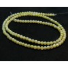 Perles nacre forme ronde 3mm coloris Jaune Pale
