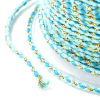 Cordon tressé et fil métallisé doré 1.5mm coloris C12