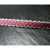 1 mètre ruban ajouré avec pois couleur rose 