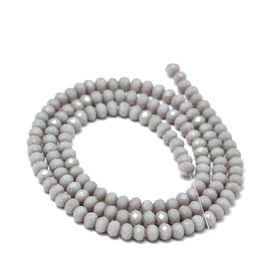 Perles Rondelles Verre Facettée  4 par 3mm I033 Couleur 13