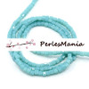 50 perles MINI CUBE en verre 2,5mm Bleu Ciel