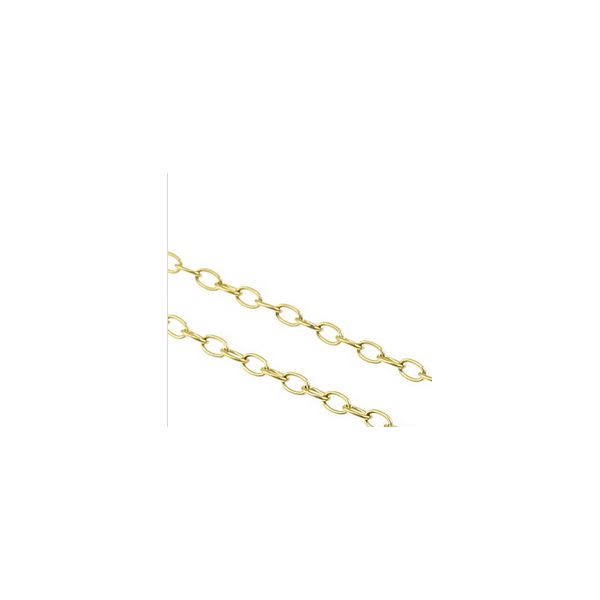 Colliers Princesse 45 cm, maille Jaseron extra fine 2.5 mm, Acier Inoxydable 304  Doré