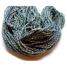 Cordon tressé et fil métallisé doré 2mm coloris B03