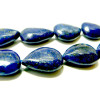 Lot de 2 Gouttes Lapis lazuli grade A Moyen modèle 13 par 18mm