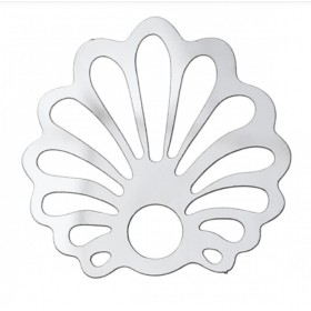 Connecteurs Estampes Coquille Saint Jacques 30mm en Acier Inoxydable 304 finition Argenté