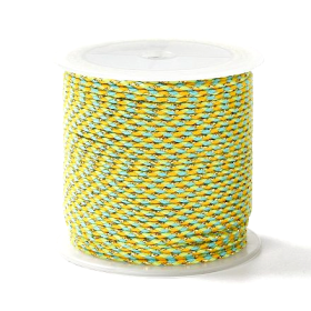 Cordon tressé et fil métallisé doré 1.5mm coloris C10