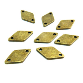 Connecteurs Losange metal couleur Bronze