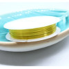 Rouleau de 10 mètres de FIL DE CUIVRE 0.4mm placage OR Vif