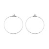 Boucles d'oreille Créoles Cintres 20mm en Acier Inoxydable Chirurgical 316