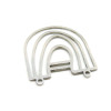 Pendentifs -  Connecteur Arche 32 mm - Argenté en Acier Inoxydable 304 - pour bijoux raffinés
