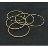 Anneaux fermés 25mm, Cuivre finition Doré à l'or fin 18K