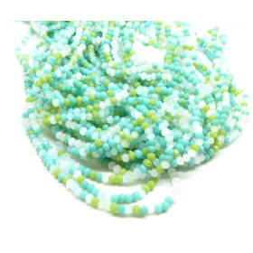 Perles - Rondelles - Verre Facettée 3 par 2mm