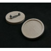 Supports de Broches plateau 20mm en Bois et Acier Inoxydable 304 finition Argent Platine