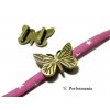 Slides Papillon 18x21mm – Laiton Finition Bronze