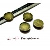 passants Slides pour cabochon 14mm métal couleur Bronze pour cordons lanieres