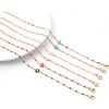 Bracelet - Marguerite Fleur résine émaille multicolores 22 cm- en Acier Inoxydable 304 -finition Doré