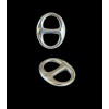 Connecteurs Intercalaire Maille Marine 22.5mm Acier Inoxydable 304 Placage ionique finition Argenté